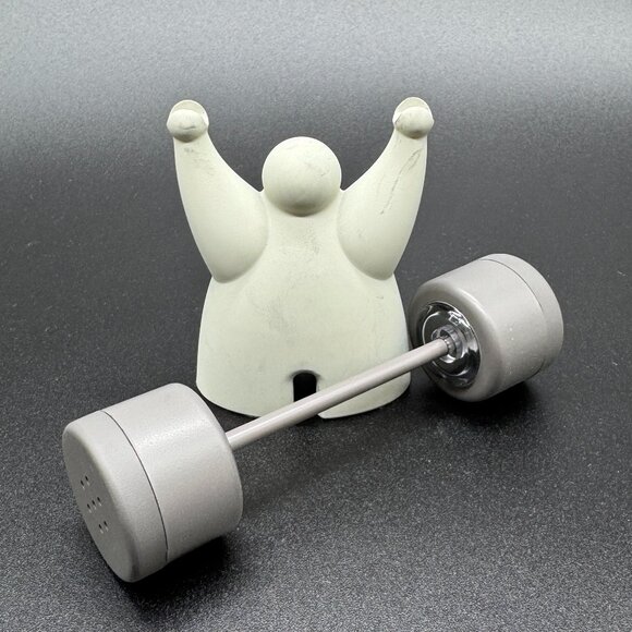 Novelty Lift & Shake Weight Lifter Salt and Pepper Shakers - Picture 2 of 6